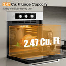 Costway 24 Inch Single Wall Oven 2.47Cu.ft with 5 Cooking Modes