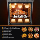 Costway 24 Inches Freestanding Natural Gas Range with 4 Burners Cooktop