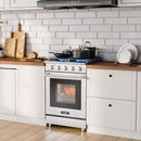 Costway 24 Inches Freestanding Natural Gas Range with 4 Burners Cooktop