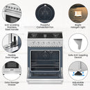 Costway 30 Inches 120V Natural Gas Range with 5 Burners Cooktop