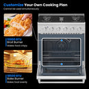 Costway 30 Inches 120V Natural Gas Range with 5 Burners Cooktop