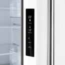 FORNO Espresso Gallipoli 30" 17.5 Cu. Ft. Refrigerator with Ice Maker in White with Antique Brass Handles, FFFFD1974-31WHT