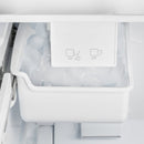 FORNO Espresso Gallipoli 30" 17.5 Cu. Ft. Refrigerator with Ice Maker in White with Silver Handles, FFFFD1974-31WHT