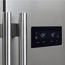 FORNO Salerno 33" 15.6 cu. ft. Side-by-Side Built-In Refrigerator in Stainless Steel, FFRBI1805-33SB