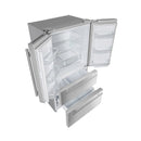 FORNO Moena 36" 19.2 cu. ft. French Door Built-In Refrigerator in Stainless Steel with Ice Maker, FFRBI1820-36SB