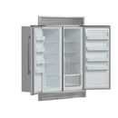 FORNO Rizzuto 60" 27.6 cu. ft. Refrigerator & Freezer in Stainless Steel with Grill Trim Kit, FFFFD1933-60S
