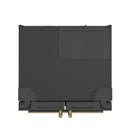 FORNO Espresso Gallipoli 30" 17.5 Cu. Ft. Refrigerator with Ice Maker in Black with Antique Brass Handles, FFFFD1974-31BLK