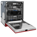 ZLINE 24-Inch Monument Series 3rd Rack Top Touch Control Dishwasher in Red Gloss with Stainless Steel Tub, 45dBa (DWMT-RG-24)
