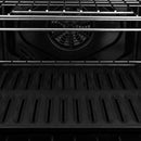 ZLINE 30-Inch Autograph Edition Professional True Convection Single Wall Oven with Air Fry and Self Clean in Stainless Steel with White Matte Door and Matte Black Handle (WASZ-WM-30-MB)