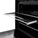 ZLINE 30-Inch Autograph Edition Professional True Convection Single Wall Oven with Air Fry and Self Clean in Stainless Steel with White Matte Door and Matte Black Handle (WASZ-WM-30-MB)
