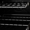ZLINE Legacy Series Autograph Edition 36-inch Dual Fuel Range with 6 Gas Burner Stove and 4.6 Cu. Ft. Electric Oven in Black Stainless Steel with Gold Accents (RABZ-36-G)