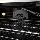 ZLINE Autograph Edition 36-Inch Select Series Gas Range with 6 Burner Cooktop and 5.2 Cu. Ft. Gas Convection Gas Oven in Satin Stainless Steel with White Matte Door and Matte Black Accents (HGRSZ-WM-36-MB)