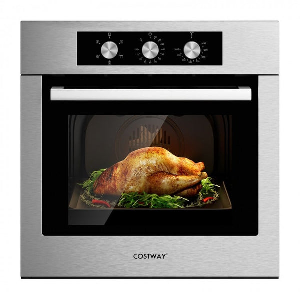 Costway 24 Inch Single Wall Oven 2.47Cu.ft with 5 Cooking Modes