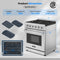 Costway 30 Inches 120V Natural Gas Range with 5 Burners Cooktop