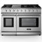 Costway 48 Inches Freestanding Natural Gas Range with 7 Burners Cooktop