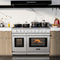 Costway 48 Inches Freestanding Natural Gas Range with 7 Burners Cooktop