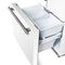 FORNO Espresso Gallipoli 30" 17.5 Cu. Ft. Refrigerator with Ice Maker in White with Silver Handles, FFFFD1974-31WHT