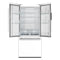 FORNO Espresso Gallipoli 30" 17.5 Cu. Ft. Refrigerator with Ice Maker in White with Silver Handles, FFFFD1974-31WHT