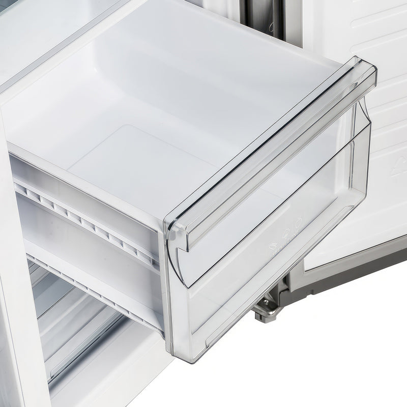 FORNO Salerno 33" 15.6 cu. ft. Side-by-Side Built-In Refrigerator in Stainless Steel, FFRBI1805-33SB