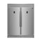 FORNO Rizzuto 60" 27.6 cu. ft. Refrigerator & Freezer in Stainless Steel with Grill Trim Kit, FFFFD1933-60S