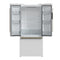 FORNO Espresso Gallipoli 30" 17.5 Cu. Ft. Refrigerator with Ice Maker in White with Antique Brass Handles, FFFFD1974-31WHT