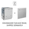 ZLINE 24-Inch Monument Series 3rd Rack Top Touch Control Dishwasher in Red Gloss with Stainless Steel Tub, 45dBa (DWMT-RG-24)