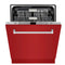 ZLINE 24-Inch Monument Series 3rd Rack Top Touch Control Dishwasher in Red Gloss with Stainless Steel Tub, 45dBa (DWMT-RG-24)