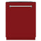 ZLINE 24-Inch Monument Series 3rd Rack Top Touch Control Dishwasher in Red Gloss with Stainless Steel Tub, 45dBa (DWMT-RG-24)